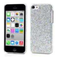 Silver Glittery Sequins Hard Case for iPhone 5c