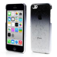 Black for iPhone 5c Raindrop Gradient Anti-slip Hard Case