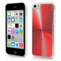 Red CD Lines Aluminium & Plastic Case for iPhone 5c