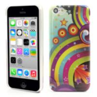 Plastic Protective Case for iPhone 5c Colorful Circles & Stars