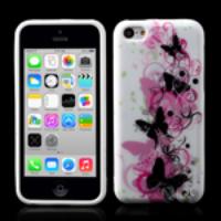 Elegant Butterflies Soft TPU Gel Case for iPhone 5c