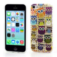 Small Owls Pattern Glossy IMD TPU Protective Case for iPhone 5c