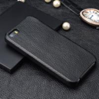 Black Vertical Flip for iPhone 5s 5 Genuine Cowhide Leather Case