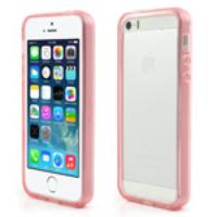 Flexible TPU Frame Backless Case for iPhone 5s 5 - Pink