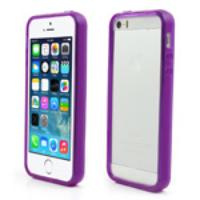 Backless Soft TPU Bumper Case for iPhone 5s 5 - Purple