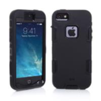 Defender Plastic & Silicone Hybrid Case for iPhone 5 5s - Black