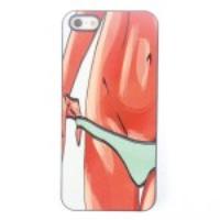 For iPhone 5s 5 Girl Teasing Pattern Hard Shell Case