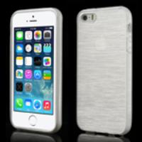 White Brushed TPU Case for iPhone 5s 5