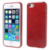 Red Brushed TPU Shell Case for iPhone 5s 5