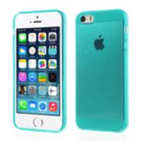 For iPhone 5 5s Transparent TPU Protective Case - Green