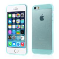 Transparent for iPhone 5 5s Soft TPU Case Accessory - Cyan