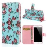 For iPhone 6 4.7 inch Blooming Peony Leather Wallet Stand Case