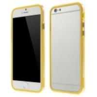 For iPhone 6 4.7 inch PC + TPU Bumper Frame Case - Yellow