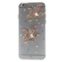 Maple Leaf Rhinestone Back Case Shell for iPhone 6 4.7 inch