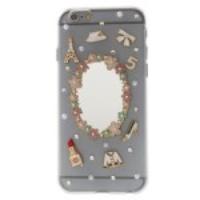 Mirror & Lipstick Rhinestone Back Case for iPhone 6 4.7 inch