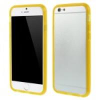 Flexible TPU Bumper Frame Case for iPhone 6 4.7 inch - Yellow