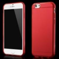 For iPhone 6 4.7 Glossy Flexible TPU Case Accessory - Red