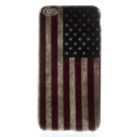 Retro USA National Flag Glossy TPU Case for iPhone 6 Plus