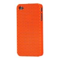 Perforated Ventilated Hard Case for iPhone 4 - Orange