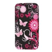 Butterfly Flora TPU Gel Case for iPhone 4 4S