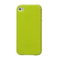 Lustrous TPU Case for iPhone 4 CDMA iPhone 4S - Green