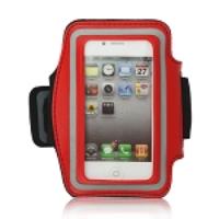 Gym Running Sport Armband Case for iPhone 4 4S - Red