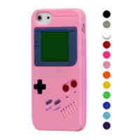 Nintendo Game Boy Silicone Cover Case for iPhone 5 5s - Rose