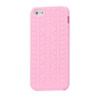 Tyre Silicone Case Cover for iPhone 5 5s - Pink