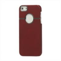 Rubberized Hard Plastic Case Cover for iPhone 5 5s - Red