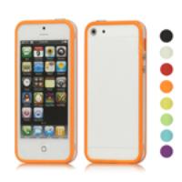 Transparent Plastic & TPU Combo Bumper Case Cover for iPhone 5 5s