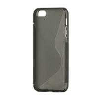 S Shape TPU Gel Case Cover for iPhone 5s 5 - Grey