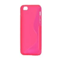 S Shape TPU Gel Case Cover for iPhone 5 5s - Rose