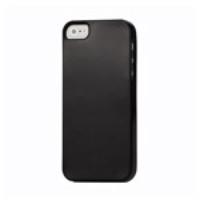 Solid Colour Soft TPU Gel Case for iPhone 5 5s - Black