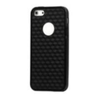 Cube Square TPU Cover Case for iPhone 5 5s - Black