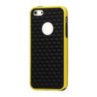 Cube Square TPU Cover Case for iPhone 5 5s - Yellow