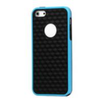 Cube Square TPU Cover Case for iPhone 5 5s - Blue