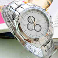 Fashion Stainless Steel Analog Quartz Wrist Watch;Grey